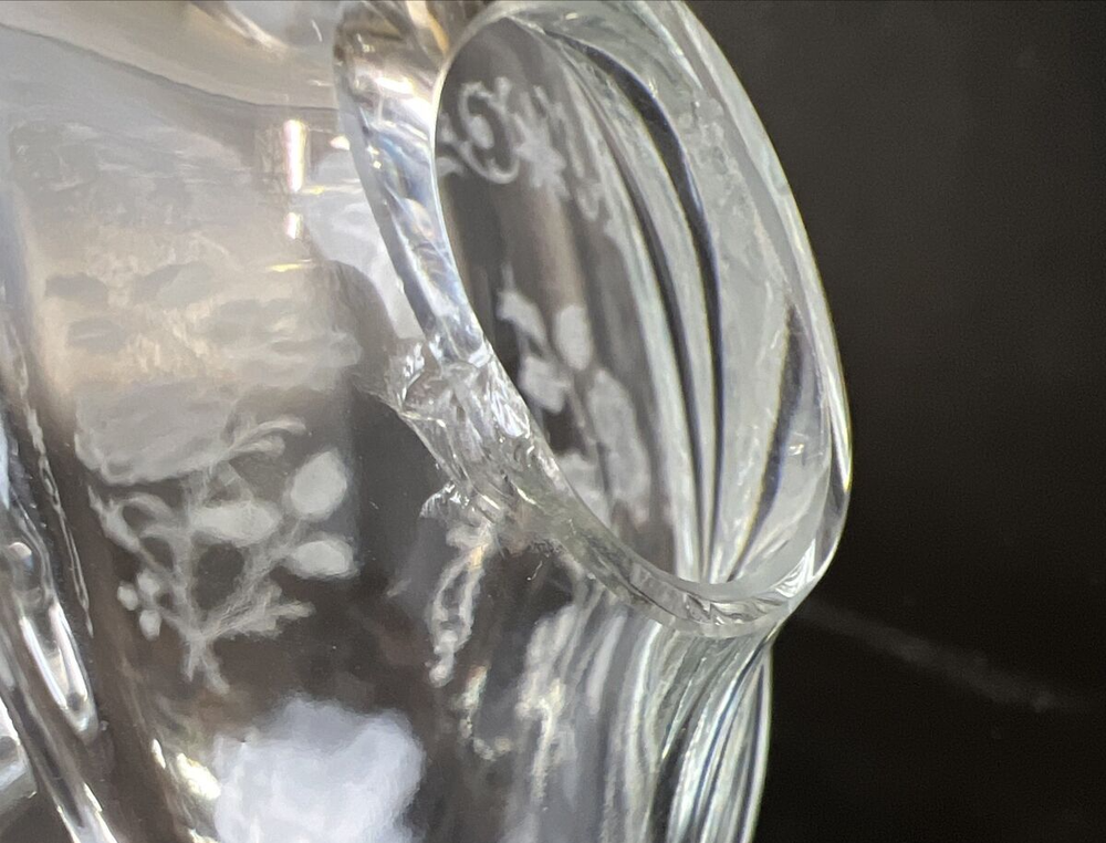 Fostoria Midnight Rose Ice Lip Jug