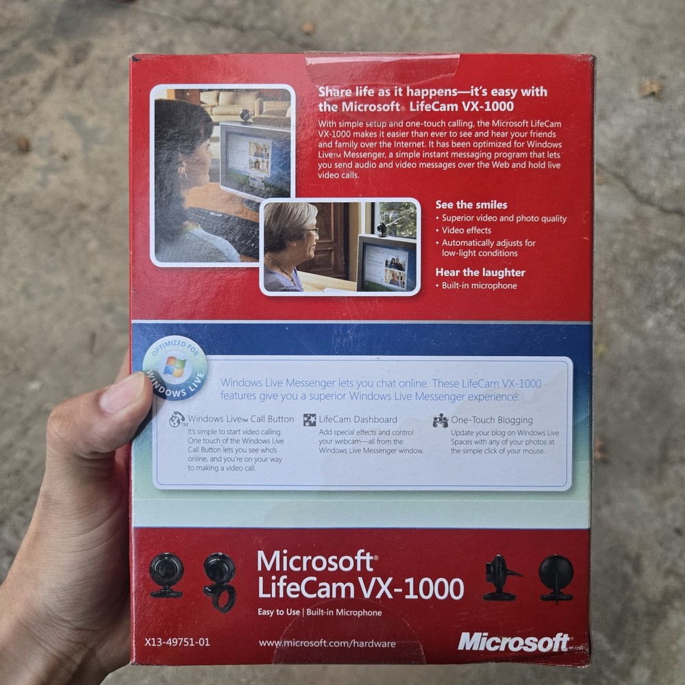 Microsoft LifeCam VX-1000 Black Webcam
