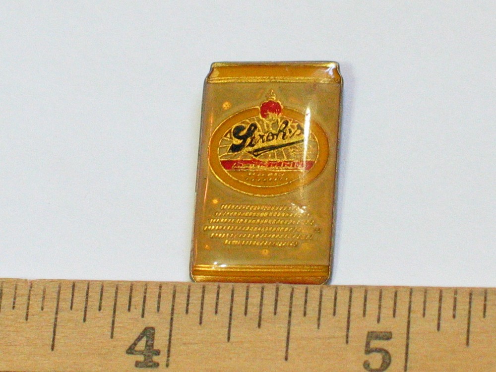 Strohs Can Enamel Beer Pin