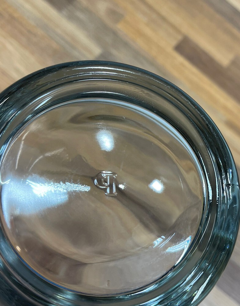 Modern Form Clear Glass Pitcher with Amber Handle