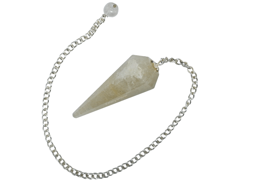 Green Preciolite Dowsing Crystal Pendulum