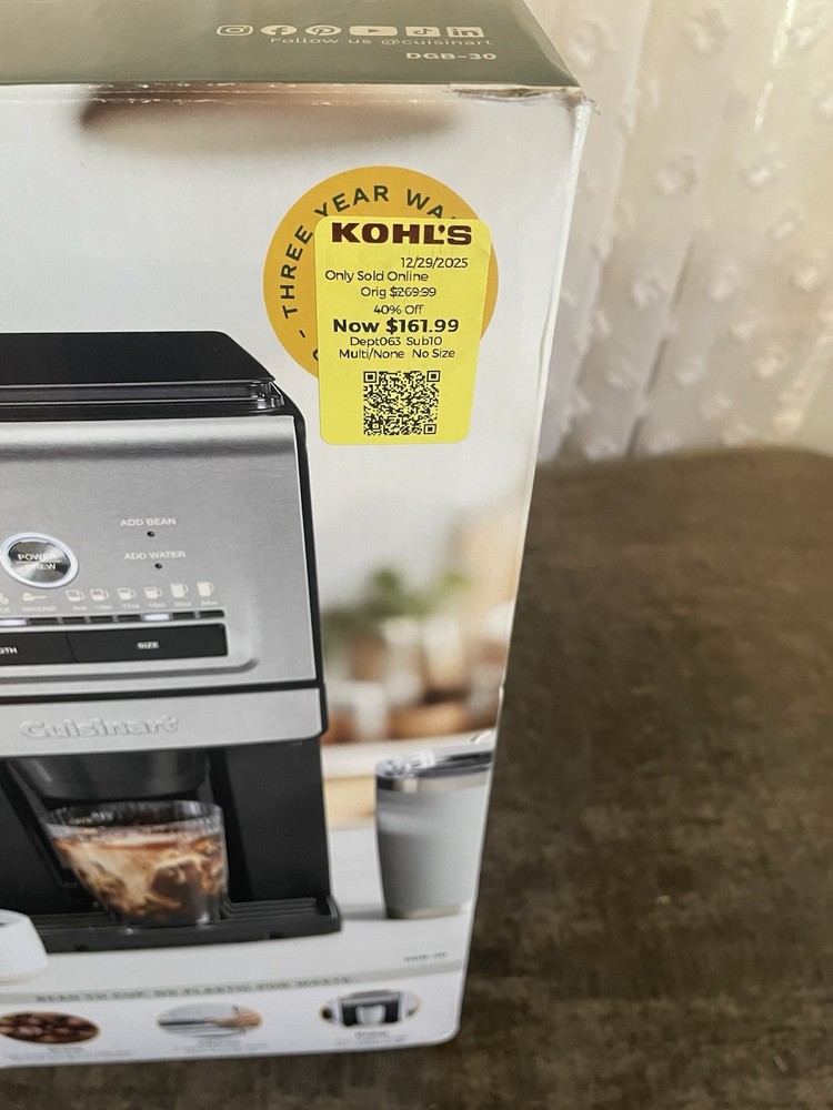 Custom Grind & Brew Single-Cup Coffee Maker DGB-30