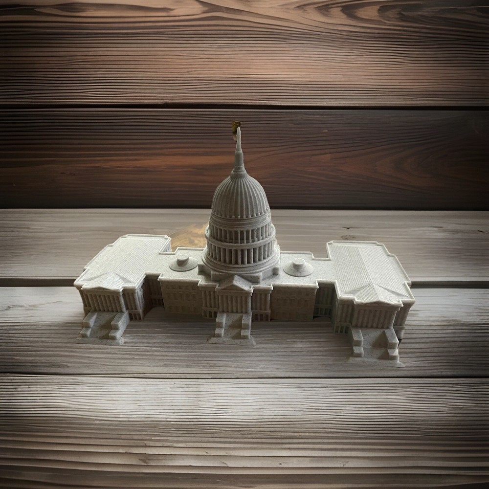 US Capitol Building -8 Inches - Grey