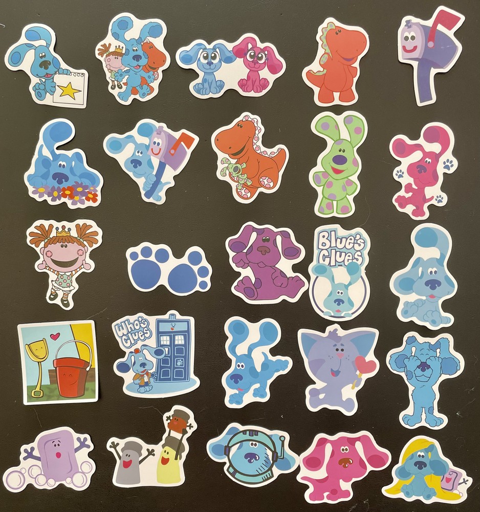 50 Various Blues Clues Stickers All Different