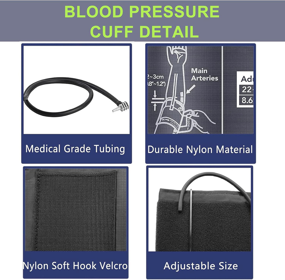 Replacement Extra Large Cuff for Omron BP Monitors 22-52CM Big Arm - Adjustable