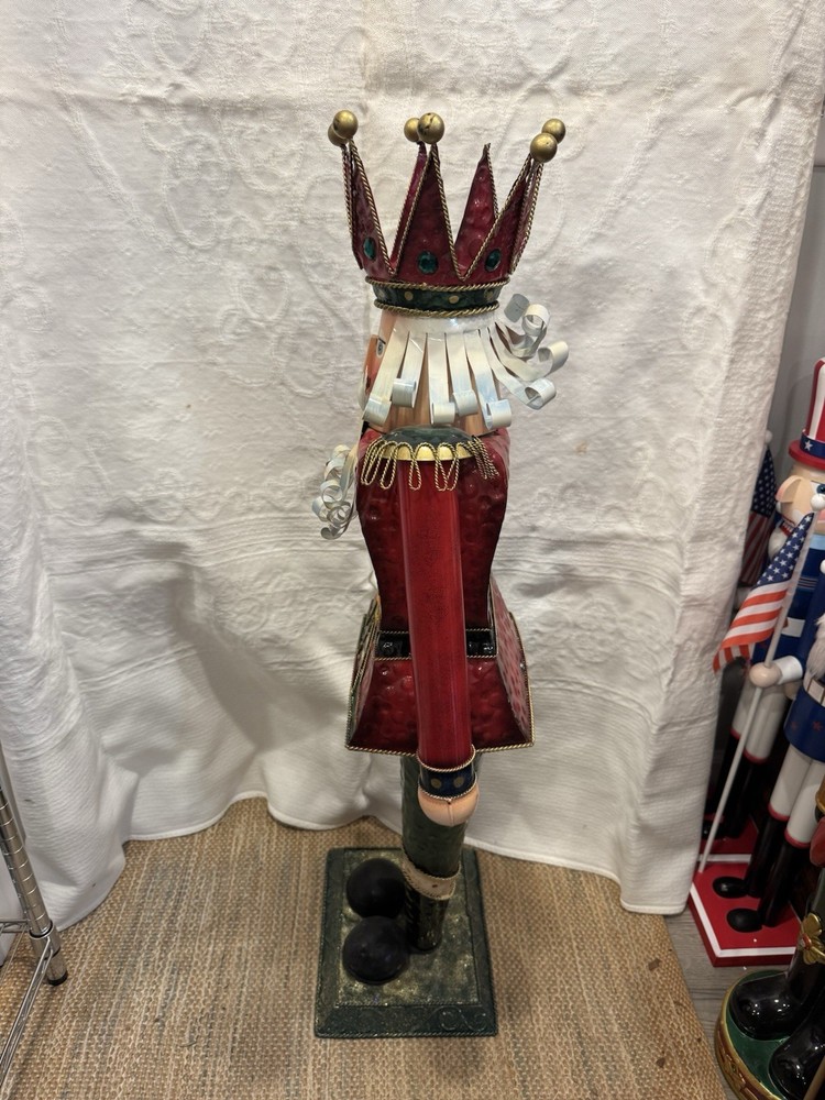 Tin Nutcracker Stands At 43 Inch Tall