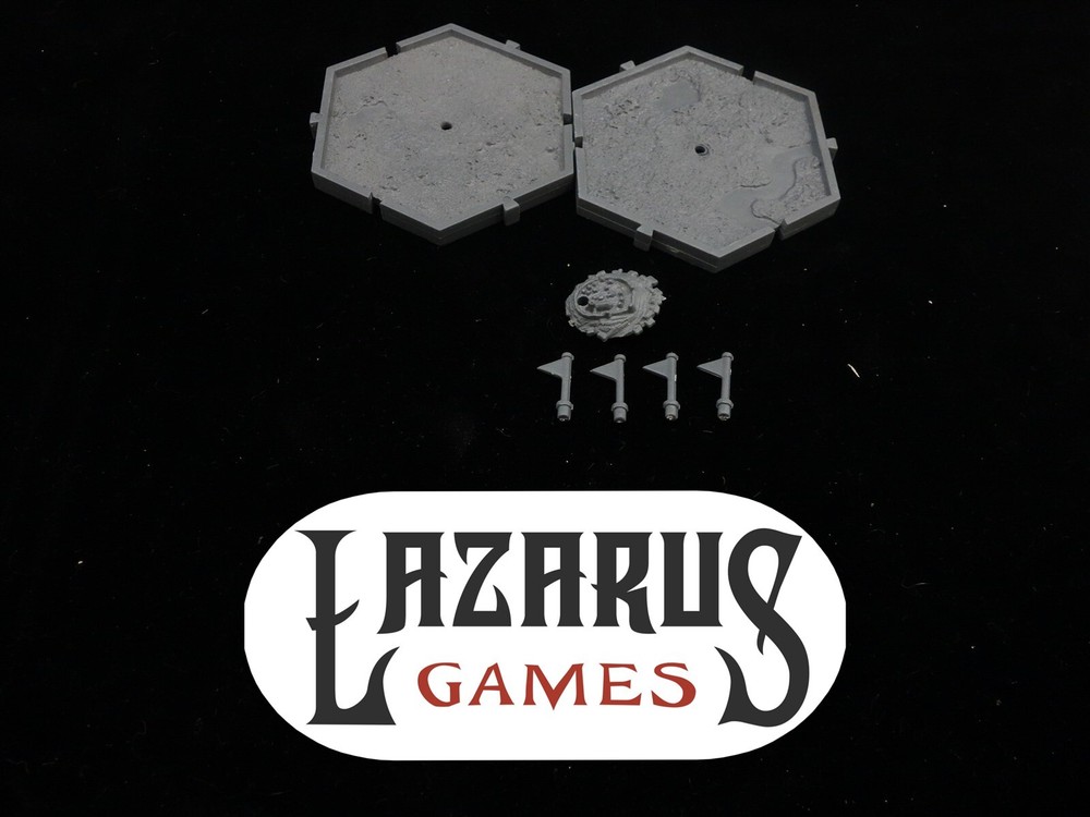 Warhammer Fantasy "Oldhammer" - 2 Mighty Empire Tiles w/ bits (oop plastic)
