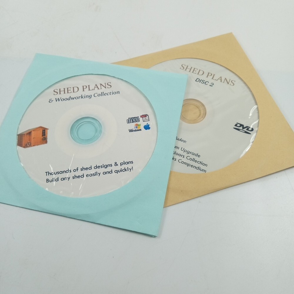 Woodworking Collection : Shed Plans 1 & 2 For PC