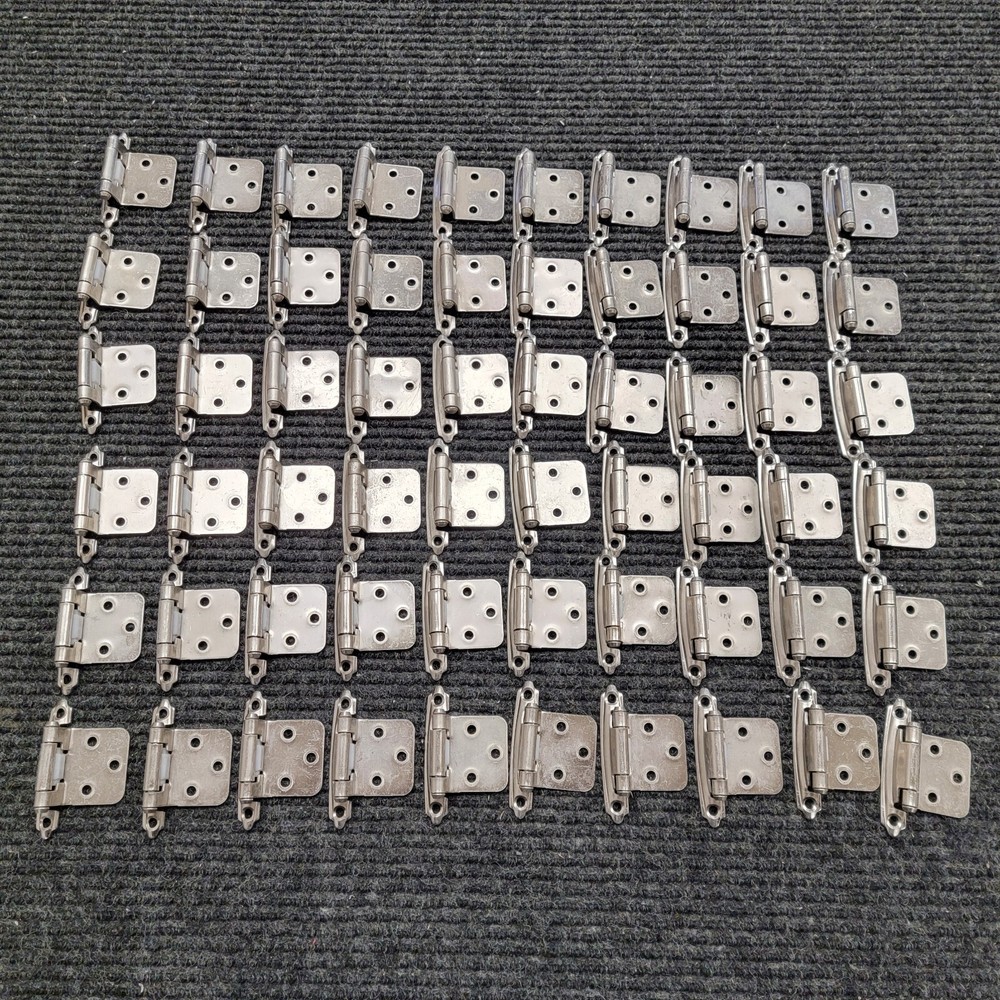 60-Pack Hardware Resources Self Closing Flush Hinge | Satin Nickel | H5011SN