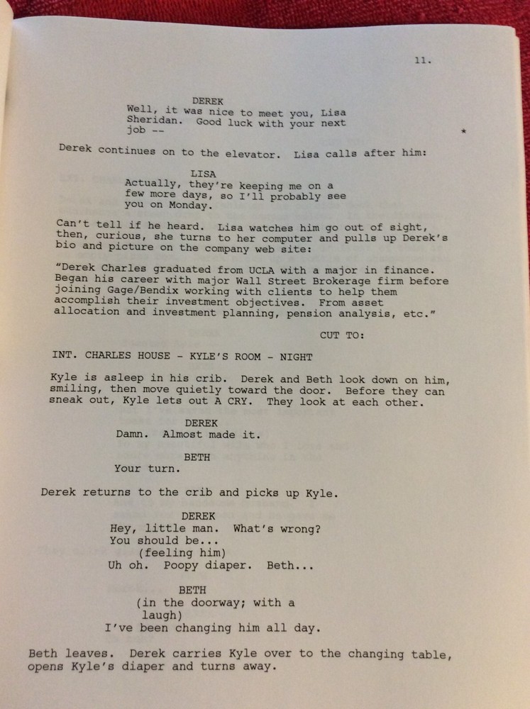 ORIGINAL SCRIPT OBSESSED IDRIS ELBA BEYONCE KNOWLES JERRY O'CONNELL ALI LARTER