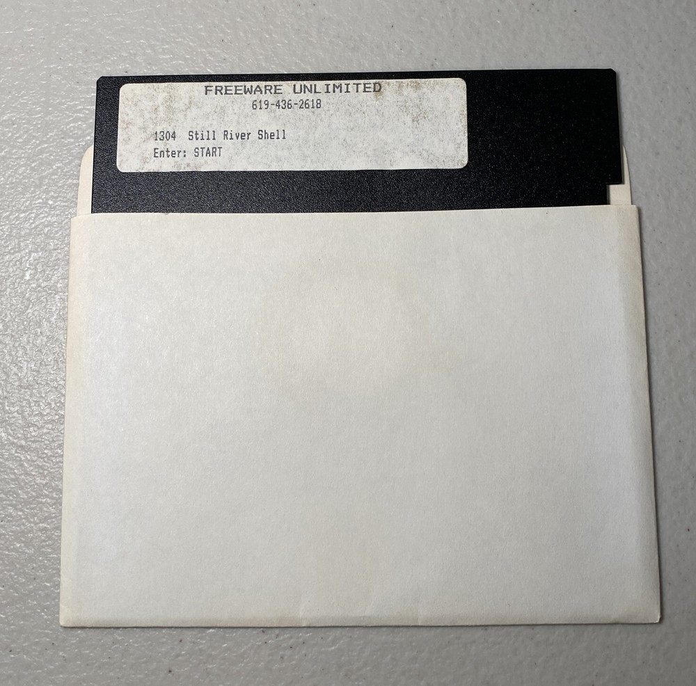 DOS IBM Tandy 1304 Still River Shell 5.25” Freeware Unlimited