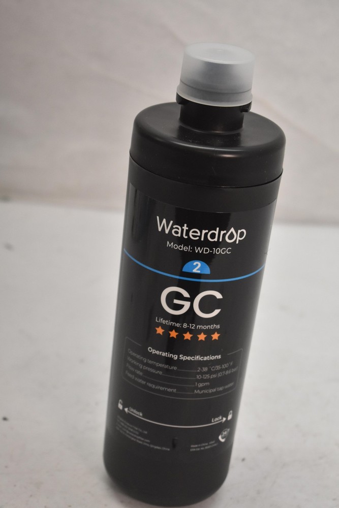 Waterdrop WD-10GC GC Carbon Filter Cartridge Black Aqua Optima Evolve 12 Month