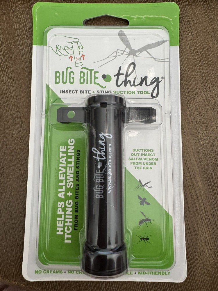 NEW Bug Bite Thing Chemical Free Sting Suction Tools Black