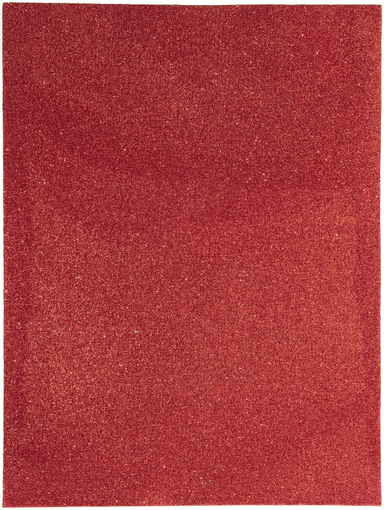 Glitter Foam Sheet 9"X12" 2mm Red