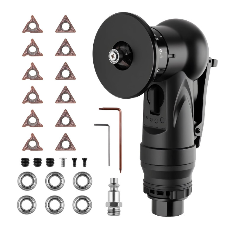 Pneumatic Chamfering Tool Chamfer Tool with 6 C-Angle & 6 R-Angle Blades Upgrade