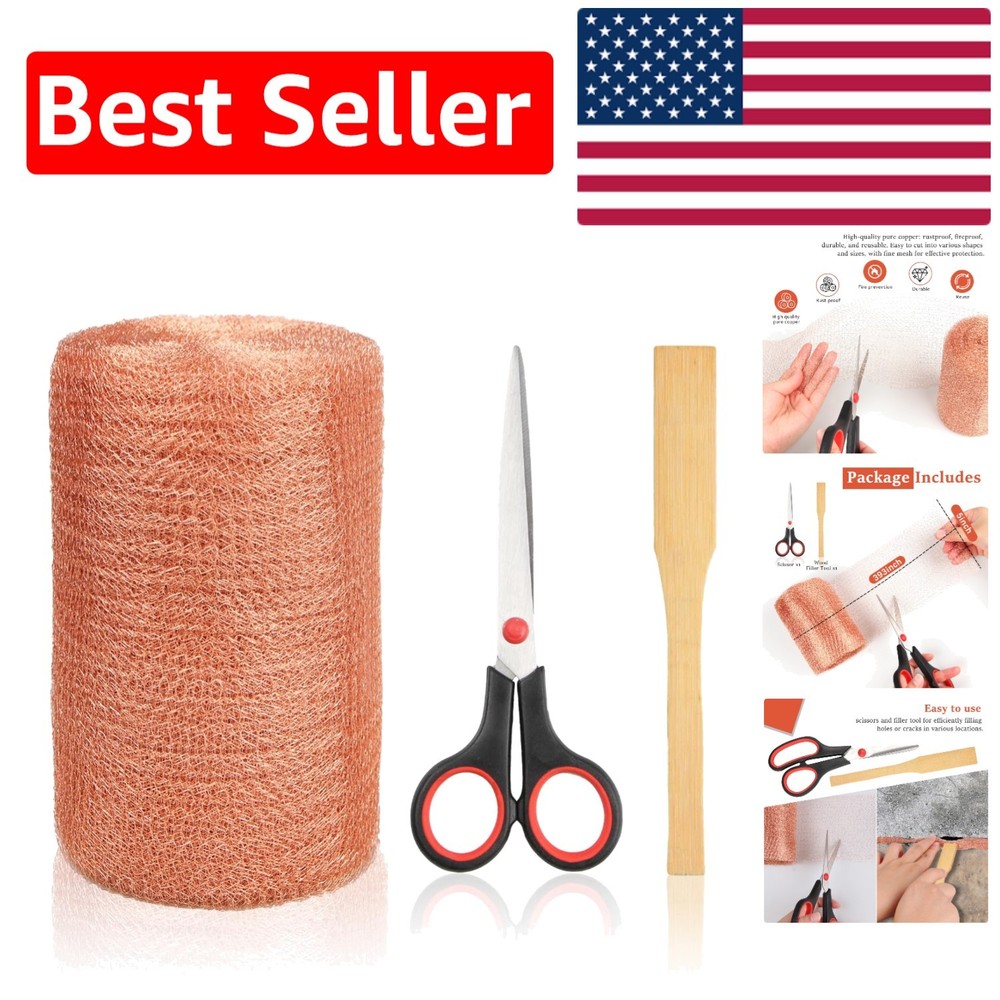 5 in x 35 ft Copper Mesh Roll for Effective Rodent & Pest Proofing Solutions
