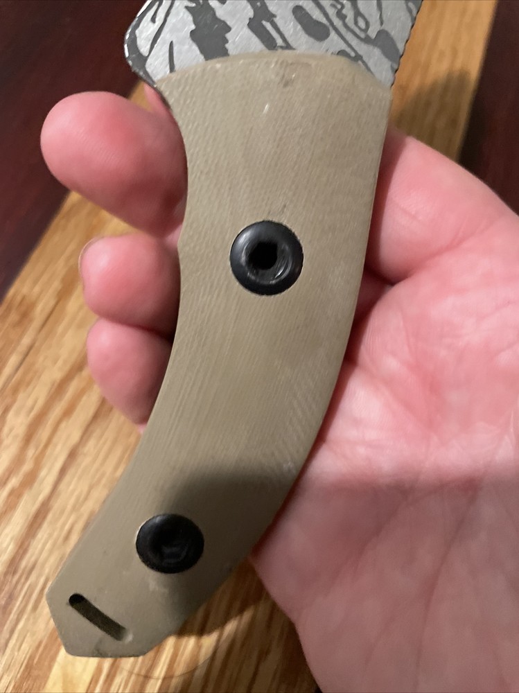 Unknown Maker Beefy Fixed Blade Knife Unmarked MINT