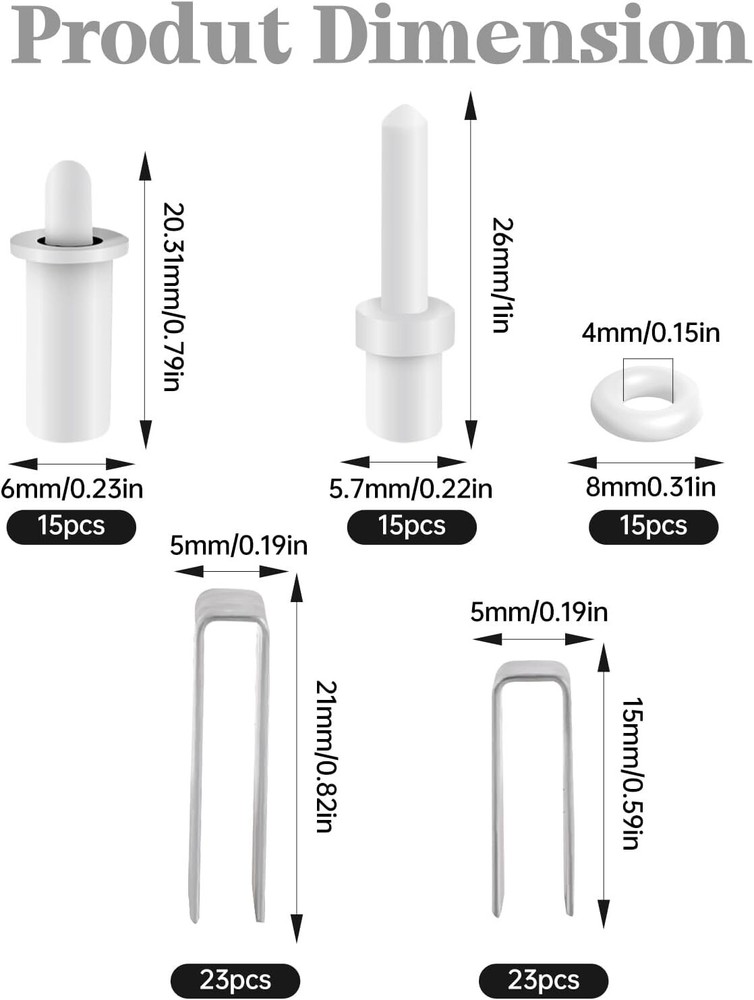 85 Pcs Shutter Repair Kit, Plantation Shutter Repair Tool Set, Includes Spring L