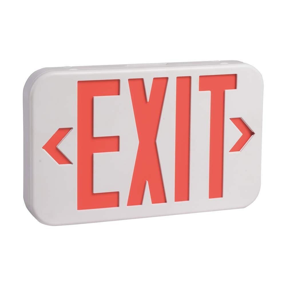 Commercial LED Emergency Exit Sign UL Certified Double Face Exit Battery Backup