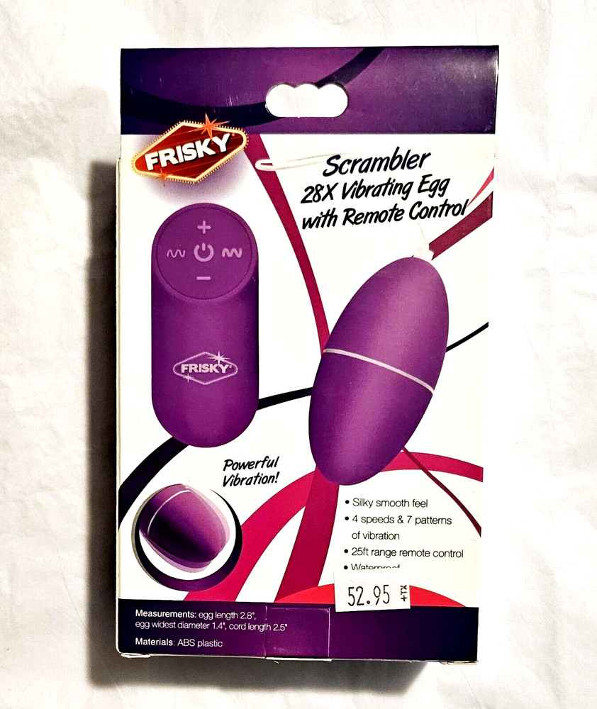 Frisky Scrambler 28X Vibrating Egg W/Remote Control 25' Range