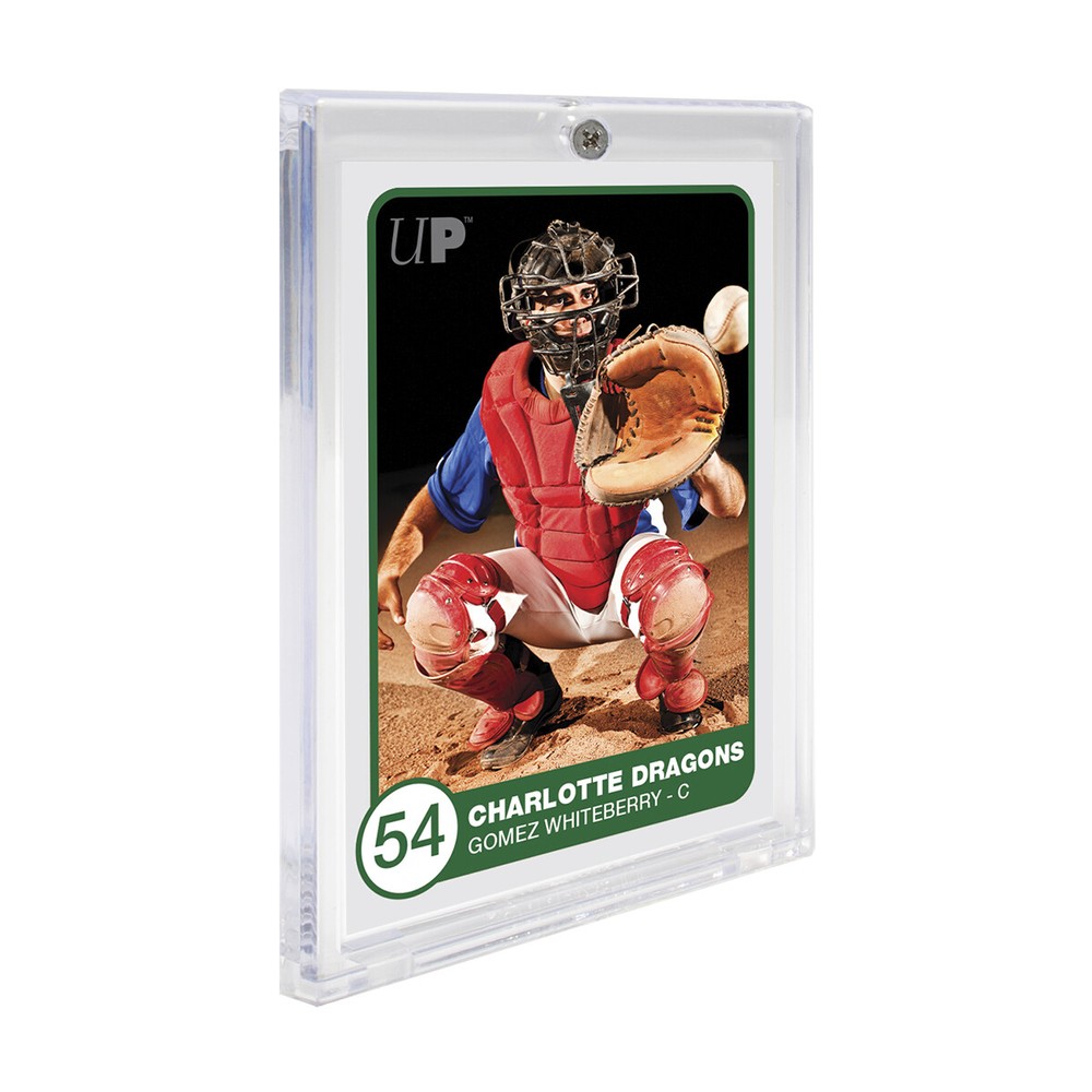 (3-Pack) Ultra Pro 1-Screw Extra Thick Screwdown Card Holders 100pt Jersey Patch