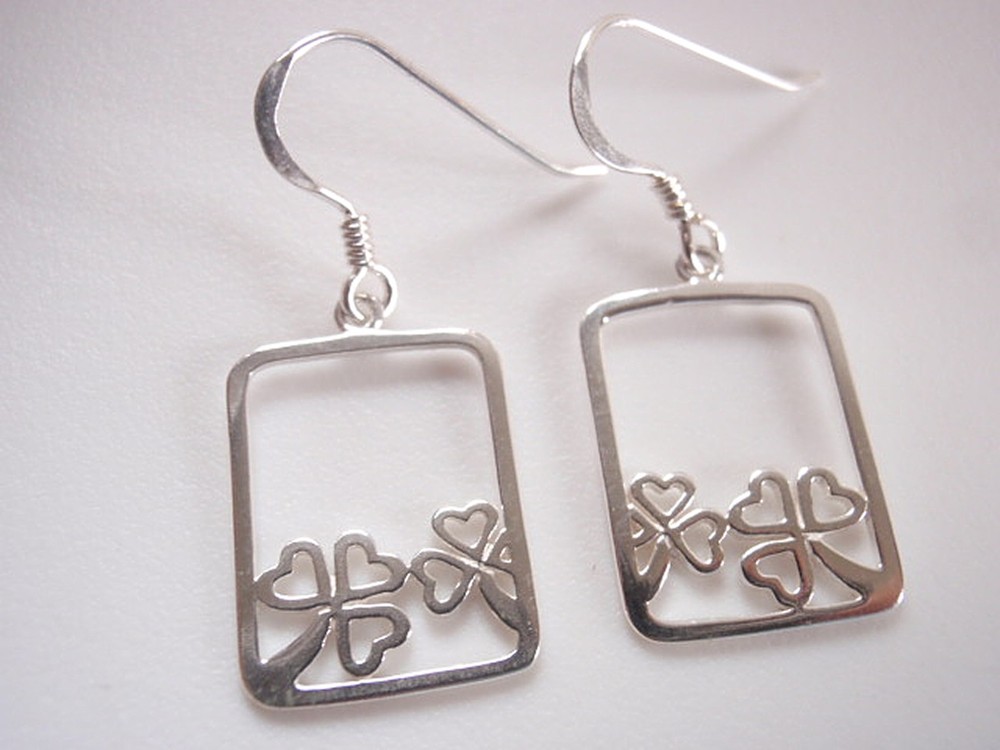 View from Window Dangle Earrings 925 Sterling Silver