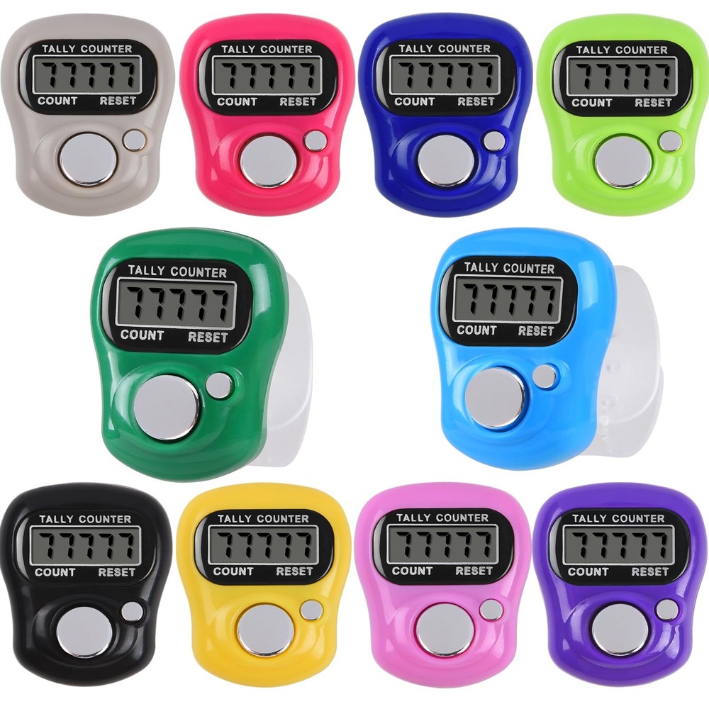 Electronic Tally Counter - 10 Pack Digital Clicker with 5-Digit LCD Display