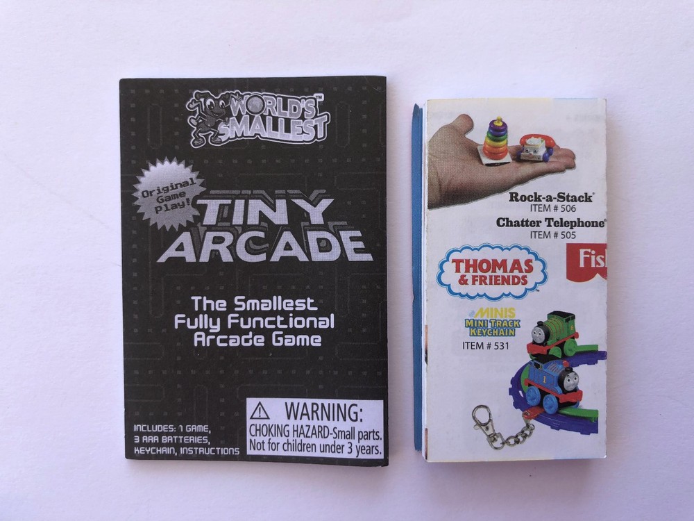 Super Impulse Playable Tiny Arcade Pole Position Arcade Cabinet Keychain