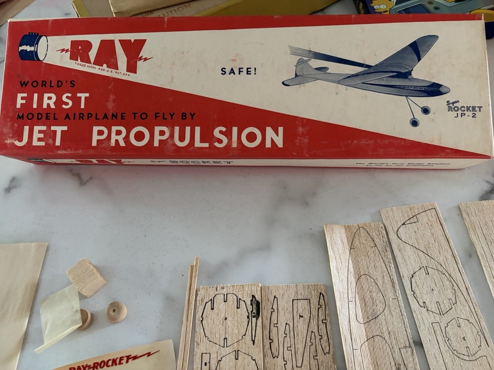 Ray Jet Propulsion Super Rocket JP-2 Model Kit 1950