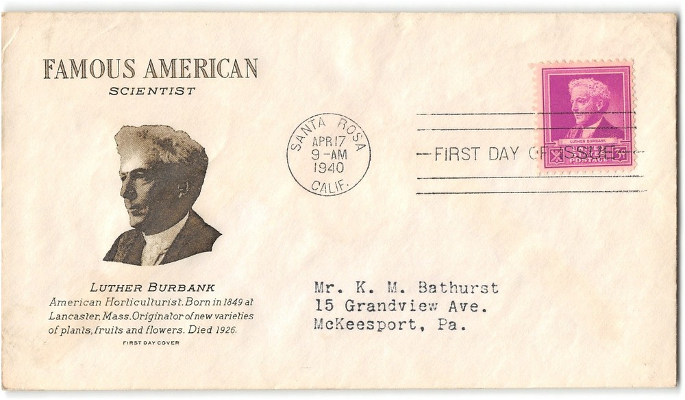 US #876 FDC, 1940, Grimsland