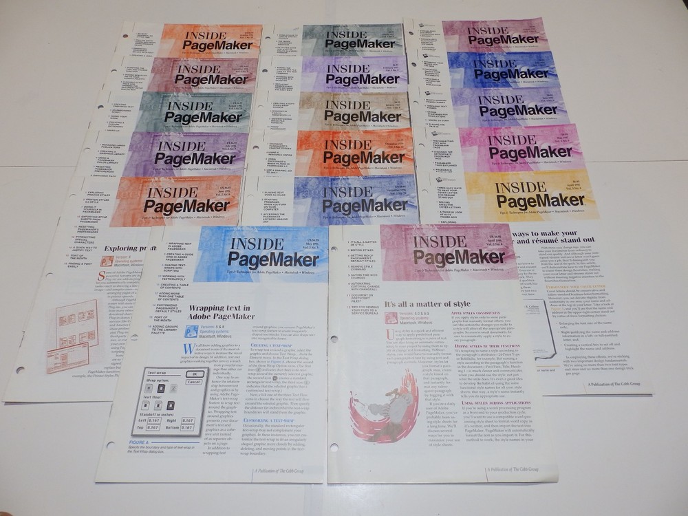 Vintage Software - Adobe PageMaker for Windows v5.0 / 6.0 / 6.5