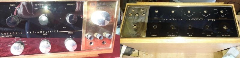 McIntosh C20 Replacement Glass Faceplate Panel 29.6x11.4cm Used