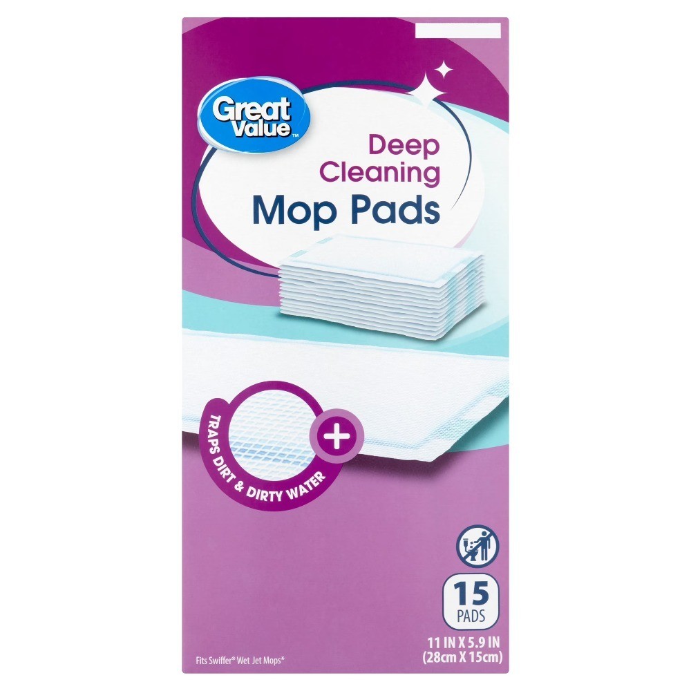 Deep Cleaning Microfiber Mop Replacement Pads 15 Pack Washable and Reusable