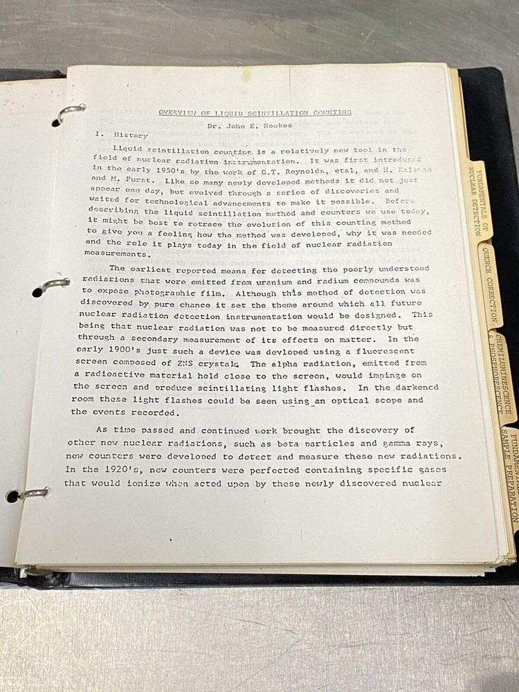 Searle Analytic Liquid Scintillation Counting System - Users Guide / Manual