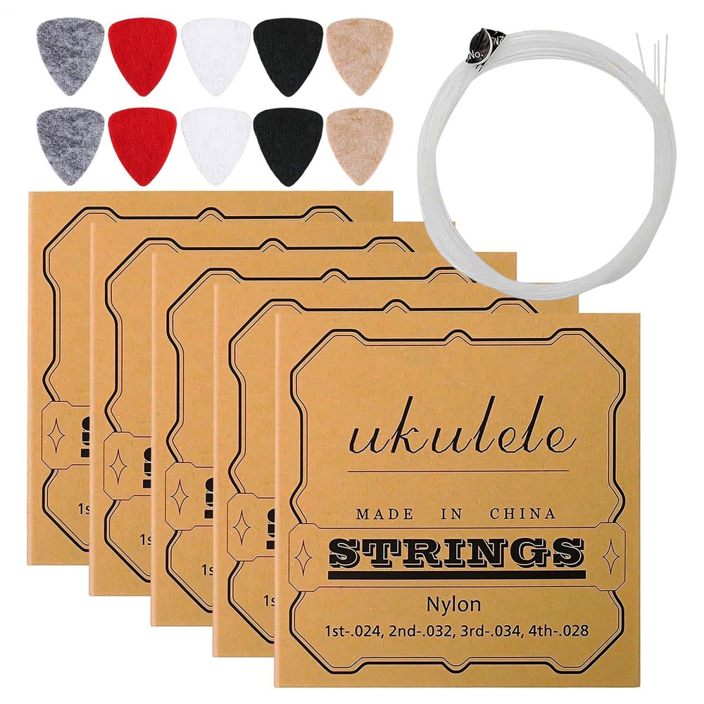 Ukulele Replace Strings Kit 5 Set Repair Accessory Ukulele Playing