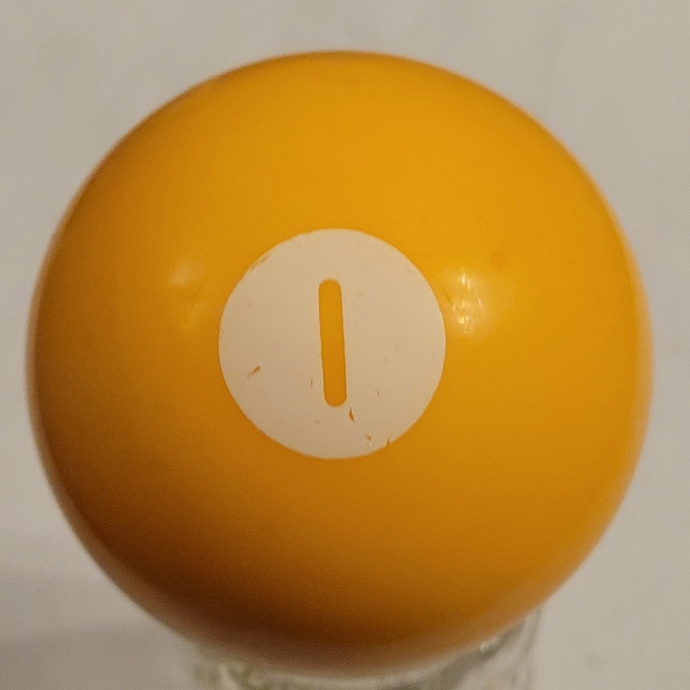 Vintage Number 1 Solid Yellow Replacement Pool Ball Billiard