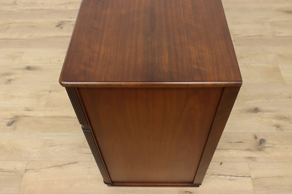 Art Deco Vintage Waterfall Buffet Sideboard Server, Globe #52199
