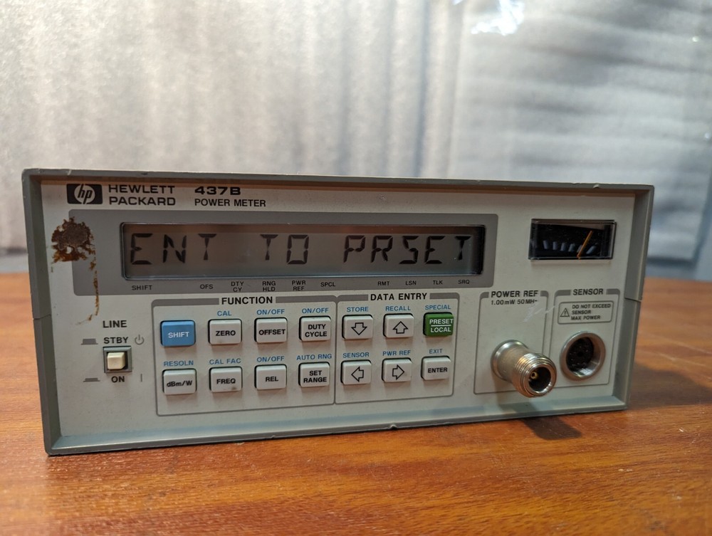 HP Hewlett Packard 437B Power Meter W/O Sensor, Pre-Owned.