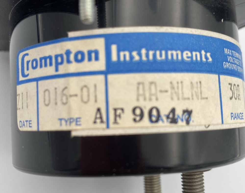Crompton Analog Panel Meter Model 016-01 AF9047 Open Box