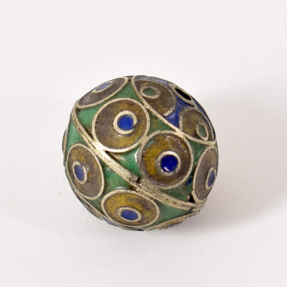 3 Metal Berber Beads Morocco