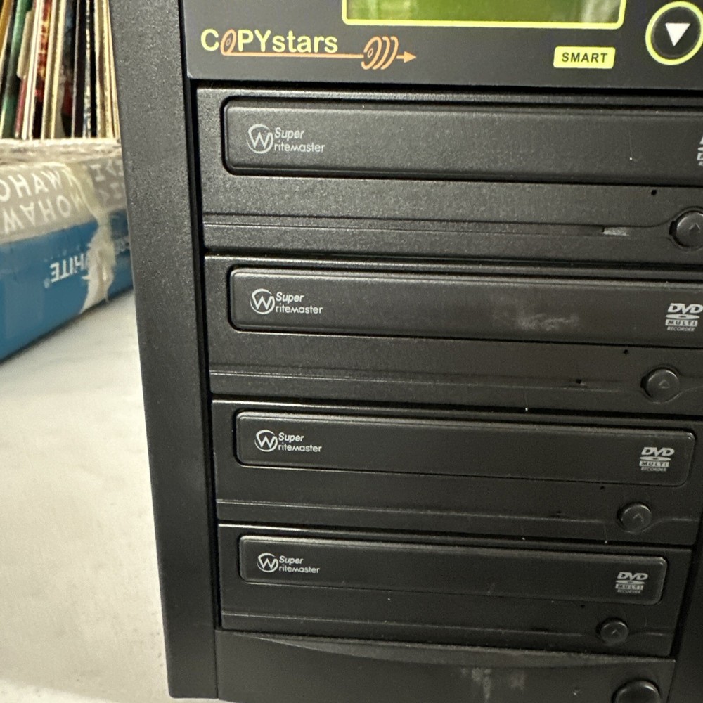 Copystars CD DVD Duplicator 1- 4 Disc Copier, Missing Power Cord So Untested