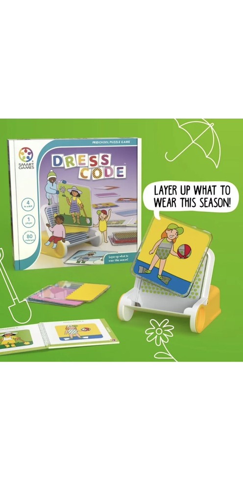 SmartGames Dress Code Stacking Game with 80 Challenges for Kids Ages 4 +