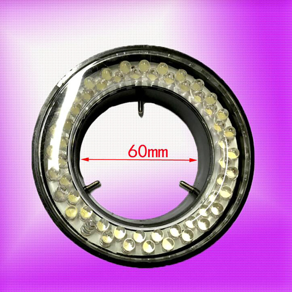 Ring Light illuminator 60-LED Adjustable Lamp For STEREO ZOOM Microscope Focused