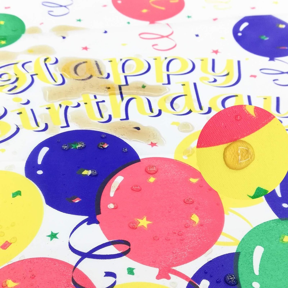 Colorful Balloons Plastic Tablecloth Rectangle - 2 Pcs