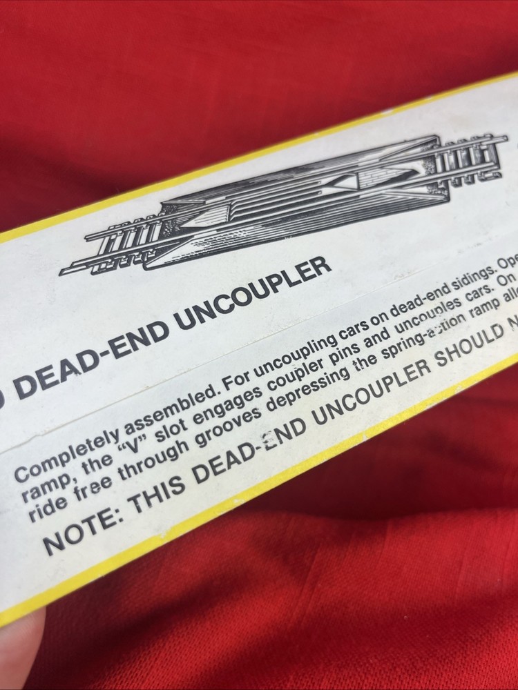 ATLAS DEAD-END UNCOUPLER, NICKEL SILVER Code 100 Ho Scale Snap Track # 849