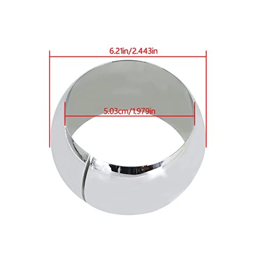 Chrome Steering Column Floor Mount Replacement for 2 Inch Columns Swivel SBC
