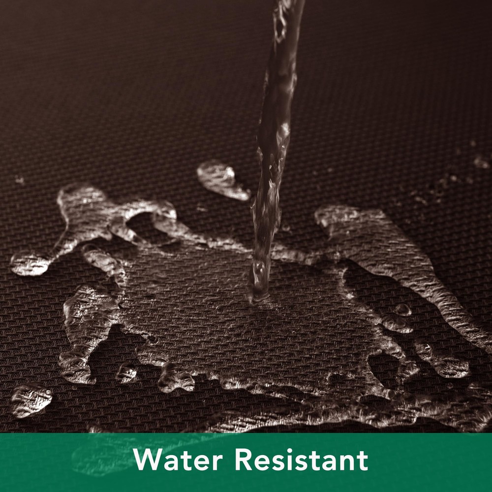 Textured Fabric Tablecloths 60x84 Inch Rectangular, Brown Water Resistant Decor