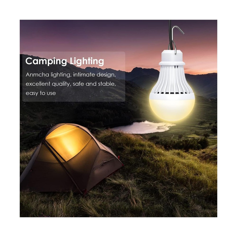 4 Pack USB Light Bulb, USB LED Camping Light Lantern, 8.2 ft Extra ... Fast Ship