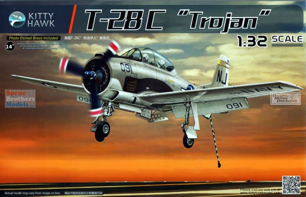 ZIMKH32015 1:32 Zimi Model Kitty Hawk T-28C Trojan