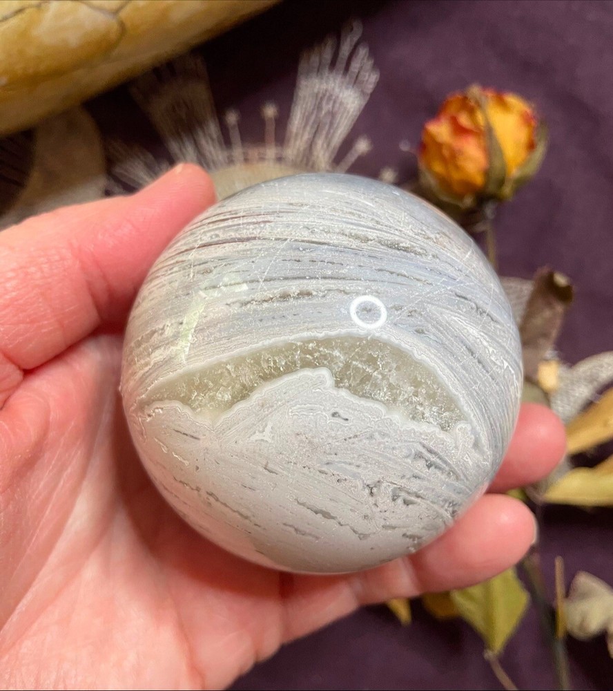 Mexican Lace Agate Sphere, Pagan, Witchcraft